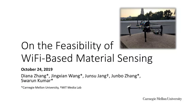 on the feasibility of