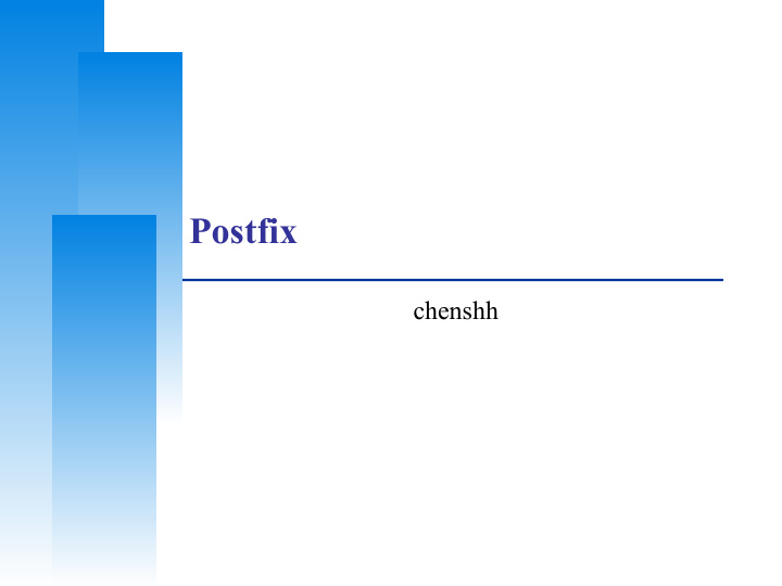 postfix