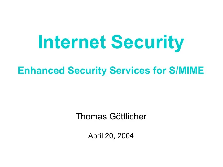 internet security