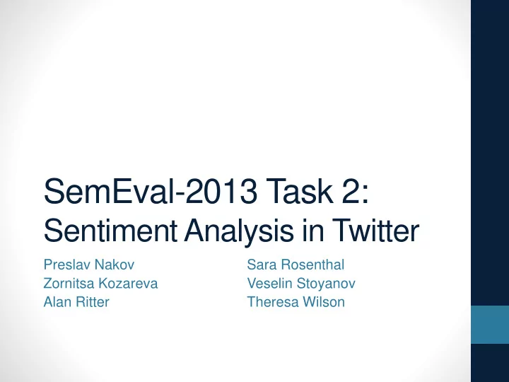 semeval 2013 task 2