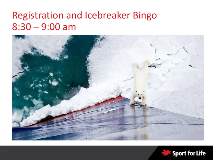 registration and icebreaker bingo