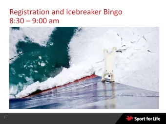 Registration and Icebreaker Bingo 8:30  9:00 am  1  NSO &amp; MSO  Leads Day  2020  Delfosse