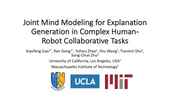 Joi  Joint Mi  Mind Mo  Modeling fo  for Ex  Explana  planatio  ion  Gener  Generatio  ion in  in