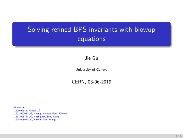 solving refined bps invariants with blowup equations
