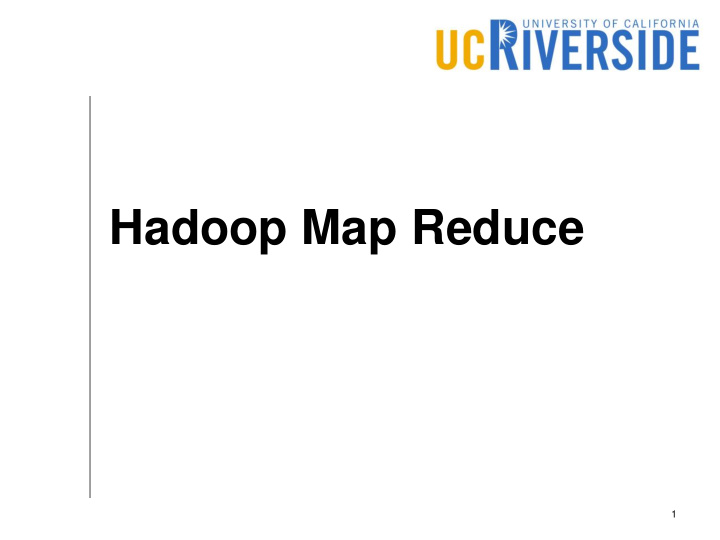 hadoop map reduce
