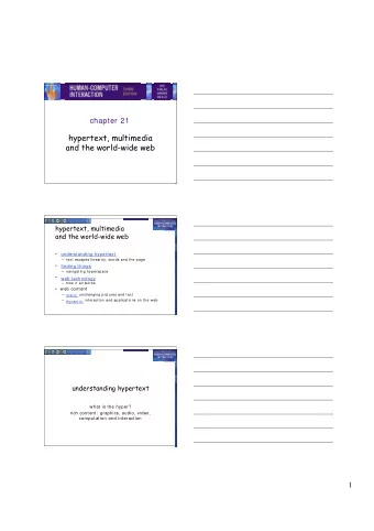 hypertext, multimedia  and the world-wide web  hypertext, multimedia  and the world-wide web