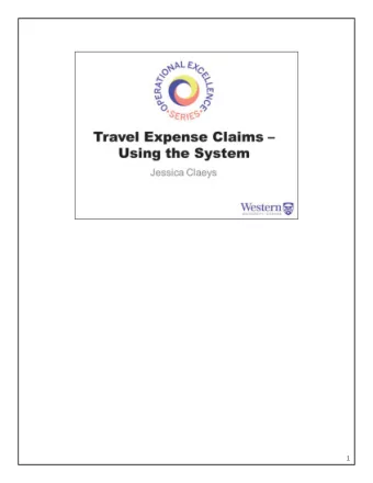 1  2  3  4  There are now two ways to access Travel and Expense menu items:  5  To create a new