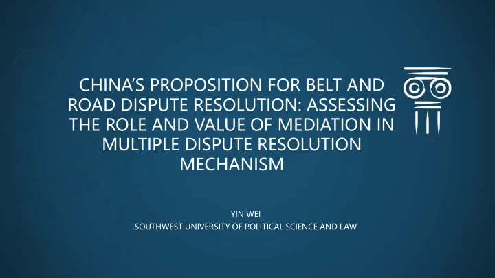 the role and value of mediation in