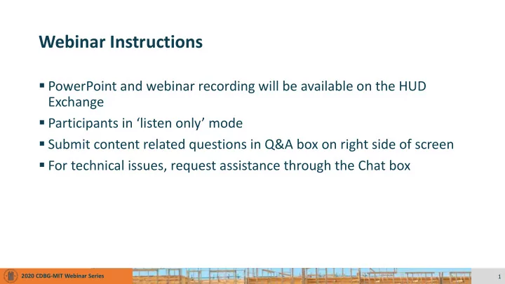 webinar instructions