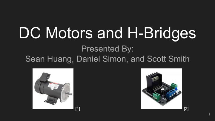 dc motors and h bridges