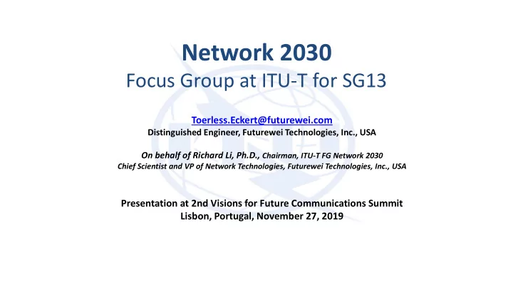 network 2030