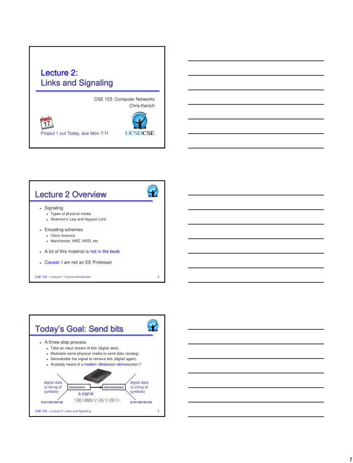 lecture 2 links and signaling
