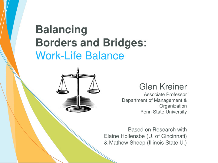 glen kreiner associate professor department of management