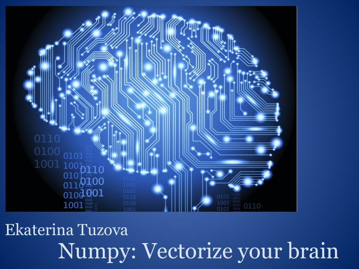 numpy vectorize your brain k nearest neighbors