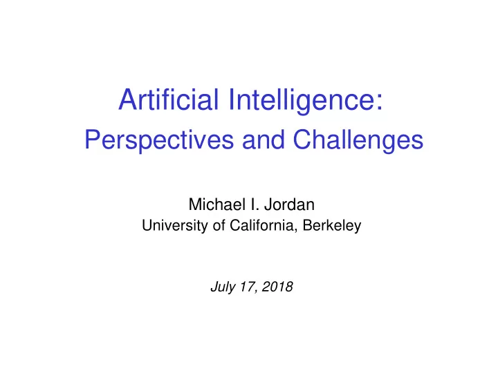 artificial intelligence