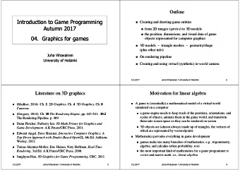 Introduction to Game Programming  Introduction to Game Programming    from 2D images (  from