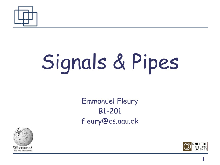 signals pipes