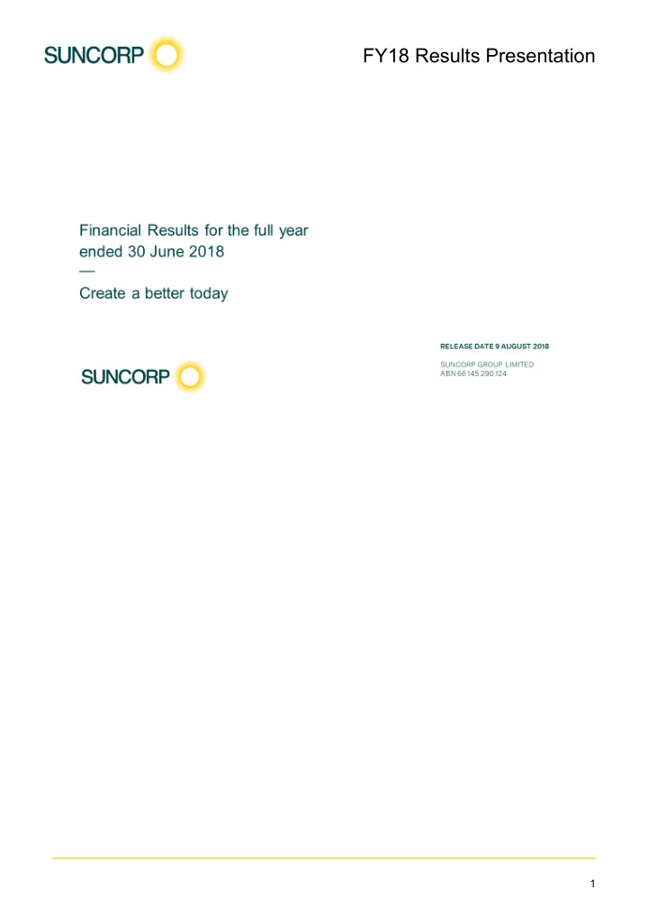fy18 results presentation