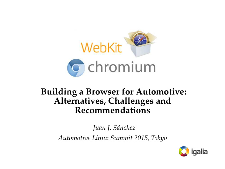 building a browser for automotive alternatives challenges