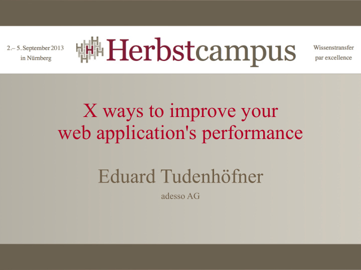 x ways to improve your web application s performance