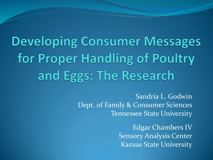 sandria l godwin dept of family amp consumer sciences