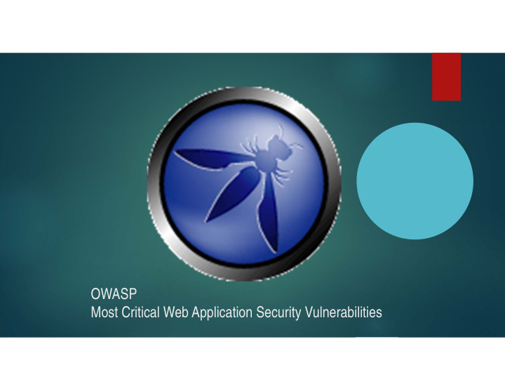 owasp most critical web application security