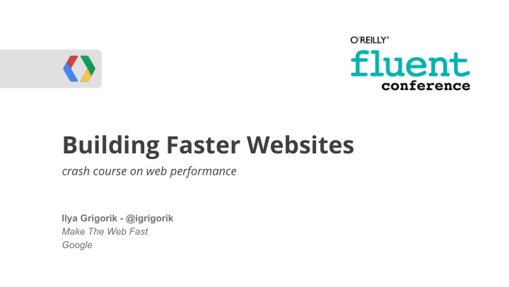 building faster websites webrtc