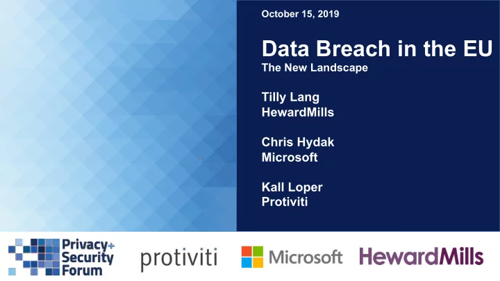 data breach in the eu session title the new landscape