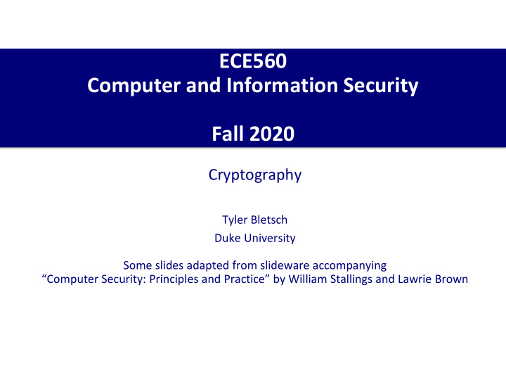 computer and information security