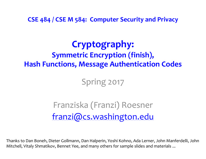 cryptography