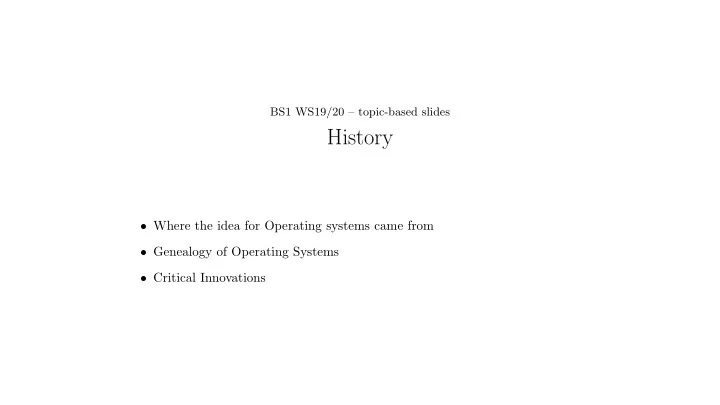 history