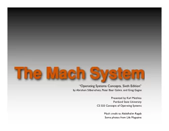 Operating Systems Concepts, Sixth Edition  by Abraham Silberschatz, Peter Baer Galvin, and