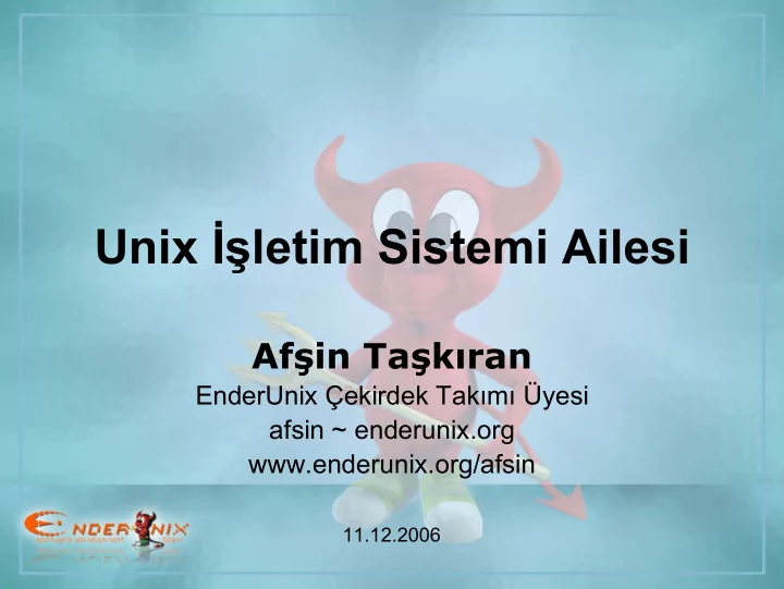 unix letim sistemi ailesi