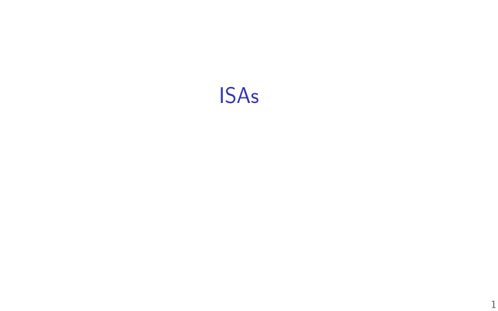 isas