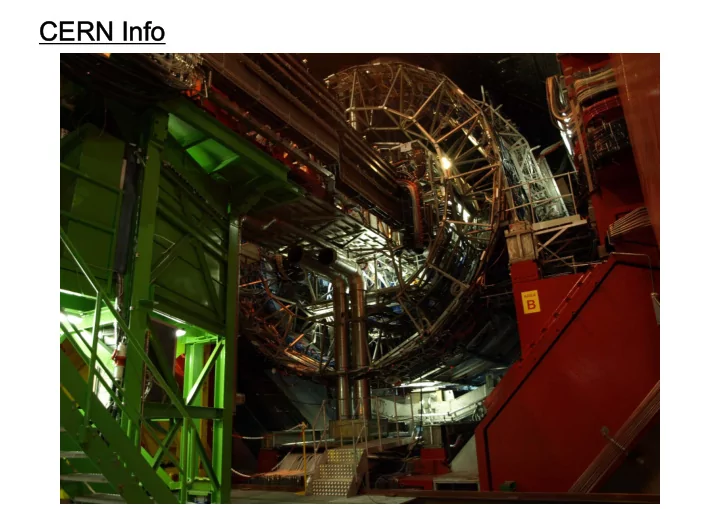 cern info point 2 status