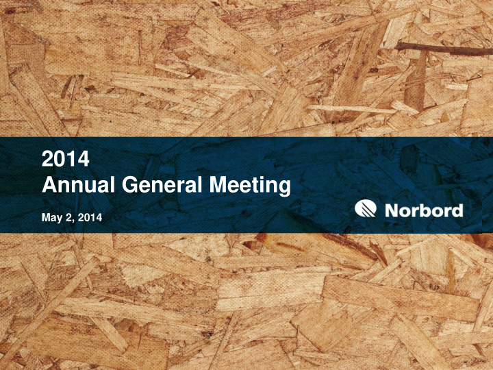 2014 annual general meeting