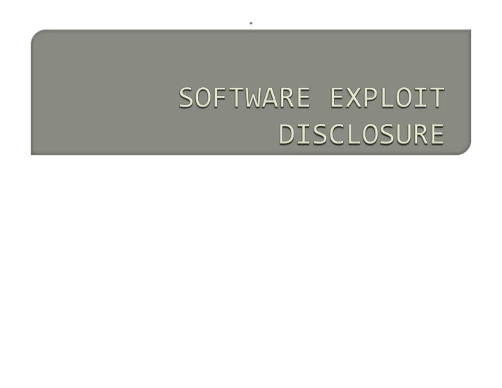 the release of proof of concept code into the wild an