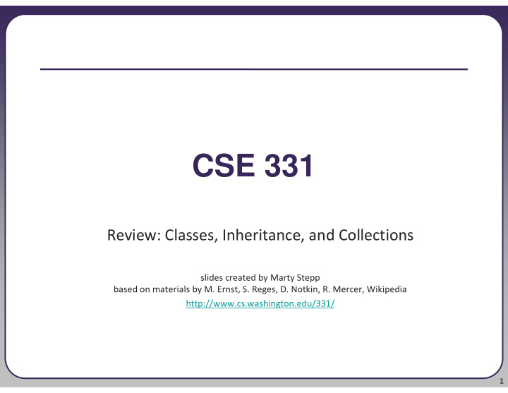 cse 331