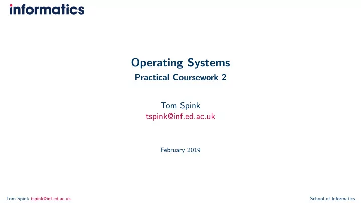 operating systems
