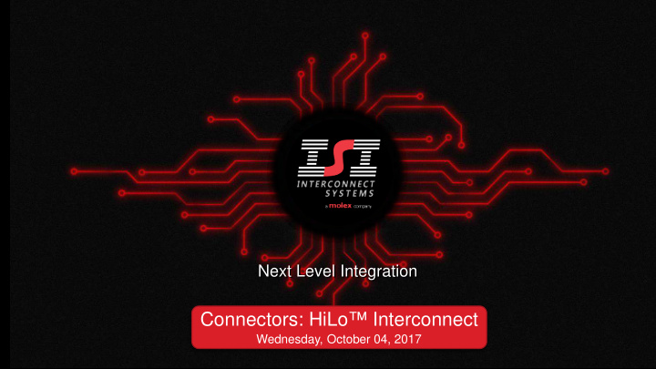 connectors hilo interconnect