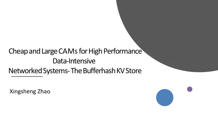 cheapandlargecamsforhighperformance data intensive