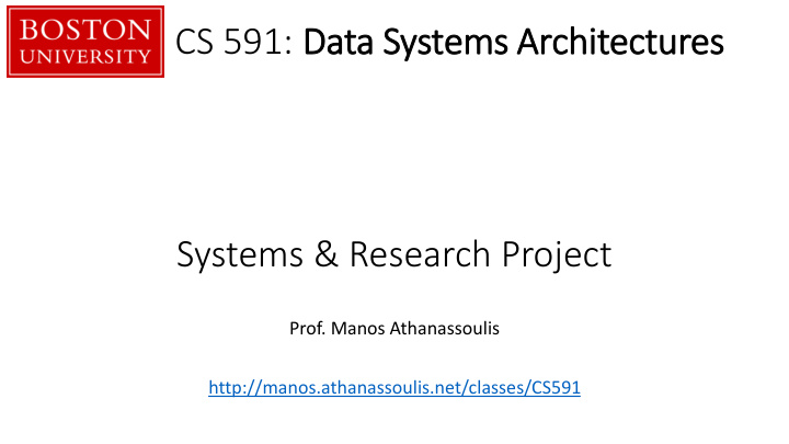 systems research project