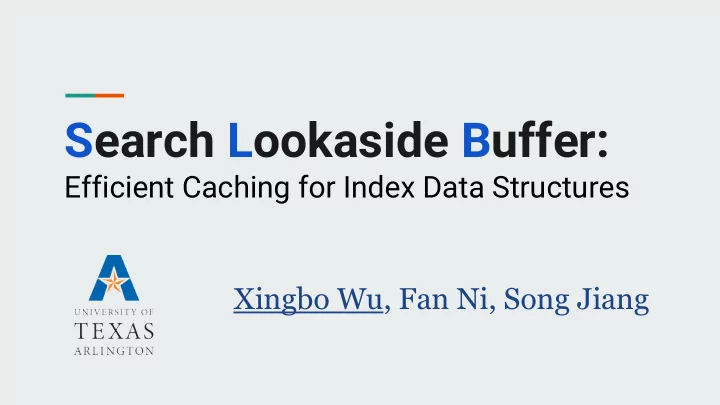 search lookaside buffer