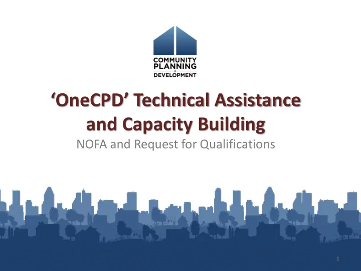 and capacity building