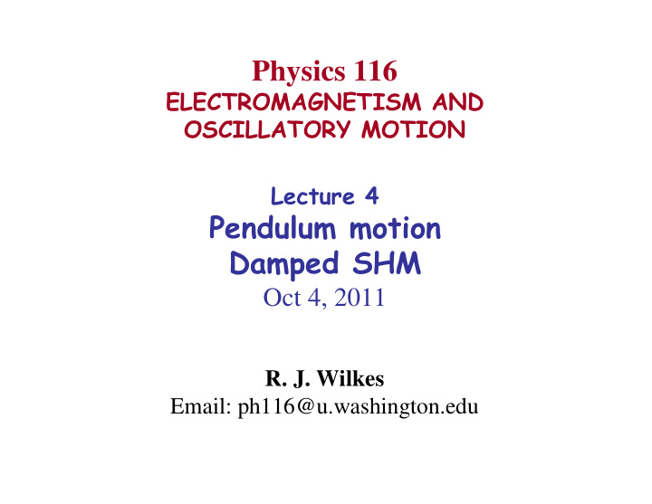 physics 116