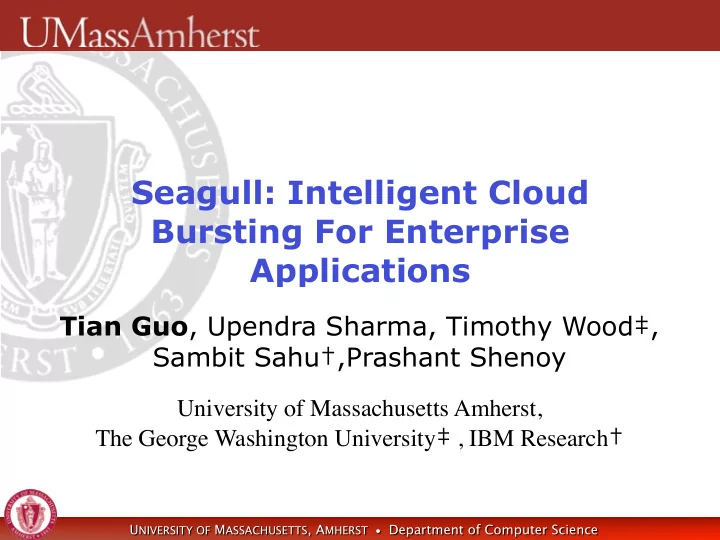 seagull intelligent cloud bursting for enterprise