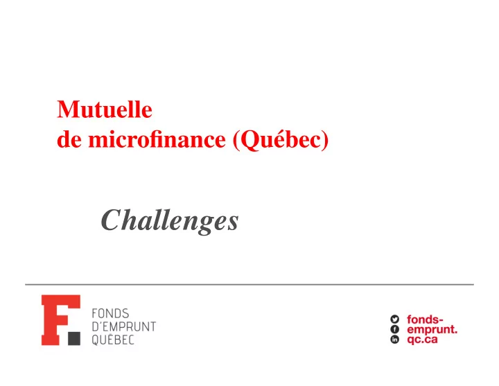 challenges