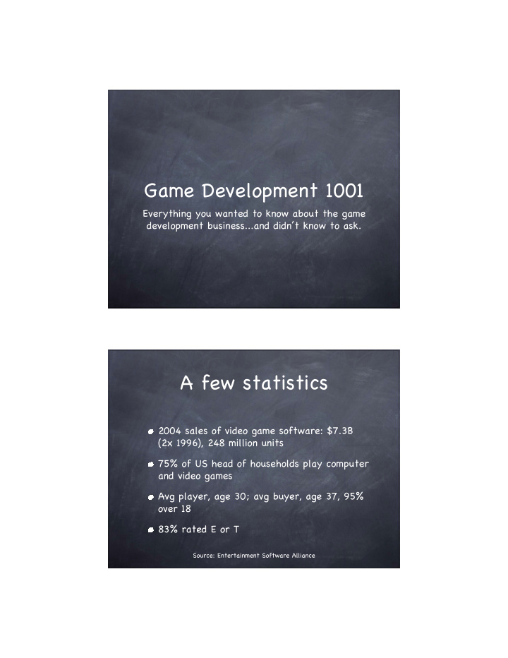 game development 1001