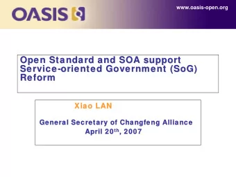 Click to edit Master title  Service -  -oriented Government (  oriented Government (SoG  SoG)  )