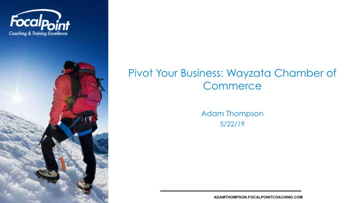 pivot your business wayzata chamber of commerce